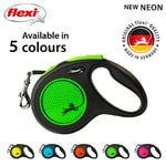 Flexi New Neon M Beden Yeşil 5MT Şerit Tasma - Seçenekler: Medium, 5 m (S), M