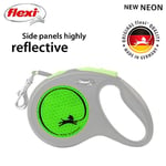 Flexi New Neon M Beden Yeşil 5MT Şerit Tasma - Seçenekler: Medium, 5 m (S), M