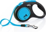 Flexi New Neon S Beden Mavi 5MT Şerit Tasma