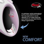 FLEXI Yeni Konfor Geri Çekilebilir Köpek Tasması (Tape), Ergonomik, Dayanıklı ve Dolaşmayan Evcil Hayvan Yürüyüş Tasma 55 lbs'ye K - Seçenekler: XS, 10 ft, Small - 16 ft, Medium - 16 ft, Large - 16 ft