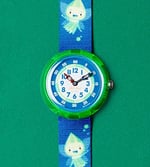 Flik Flak Unisex Çocuk Analog Kuvars Saat Plastik Kayış FBNP145, Mavi, Kayış