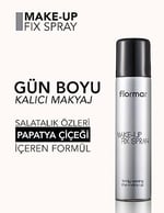 Flormar Make-Up Fix Nemlendirici ve Besleyici Bakım Yapan Doğal Bitişli Makyaj Sabitleme Spreyi No. 001 - 8690604238798