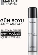 Flormar Make-Up Fix Nemlendirici ve Besleyici Bakım Yapan Doğal Bitişli Makyaj Sabitleme Spreyi No. 001 - 8690604238798