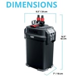 Fluval A447 307 dış filtre, 300 l - Seçenekler: 200 l, 300 l