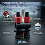 Fluval AquaStop vana, Fluval dış filtre 106, 206, 306 ve 406 için