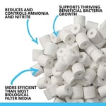 Fluval Biomax, organik halkalar, karmaşık gözenek sistemli, faydalı bakteriler için, tatlı ve deniz akvaryumları için, 500 g