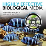 Fluval Biomax, organik halkalar, karmaşık gözenek sistemli, faydalı bakteriler için, tatlı ve deniz akvaryumları için, 500 g