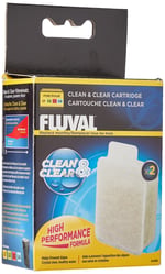 Fluval Clean & Clear filtre kartuşu, daha sağlıklı su için yüksek performanslı reçine, Fluval U1, U2, U3 ve U4 iç filtre için, 2'li paket