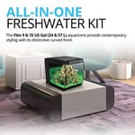 Fluval Flex Nano akvaryum 34 l, tatlı su akvaryumu, siyah
