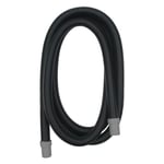 Fluval Oluklu yedek hortum 3 m, çap 17 mm Fluval dış filtre 304, 404, 305, 405, 306 ve 406 için, siyah/gri