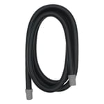 Fluval Oluklu yedek hortum 3 m, çap 17 mm Fluval dış filtre 304, 404, 305, 405, 306 ve 406 için, siyah/gri