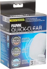 Fluval Quick-Clear Su Parlatma Pedleri, Akvaryumlar için Mekanik Filtre Ortamı, 3'lü Paket, A242