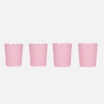 Flying Tiger Copenhagen 4'lü Pembe Çiçek Şeklinde Plastik Bardak
