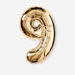 Flying Tiger Copenhagen 9 Numaralı Gold Folyo Balon