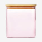 Flying Tiger Copenhagen Bambu Kapaklı Pembe Cam Saklama Kabı 1,1 L