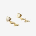 Flying Tiger Copenhagen Gold Deniz Kabuğu Detaylı Sallantılı Küpe