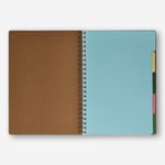 Flying Tiger Copenhagen Kraft Kapaklı Bölmeli Defter A4