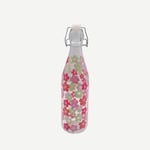 Flying Tiger Copenhagen Pembe Çiçekli Cam Şişe 500 ml