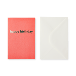 Flying Tiger Copenhagen Pembe Happy Birthday Kart