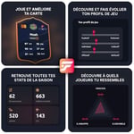 Footbar Meteor - Futbol için Aktivite İzleyici. Performans ve Oyun Tarzını Değerlendirmek için Bacağın Çevresine Takılır: Pas, Atış, Hız, Dayanıklılık, Dribling, Mücadele