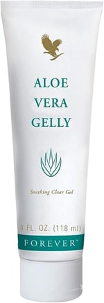 Forever Living - Aloe Vera Gelly - Saf Aloe Jel, Yatıştırıcı ve Nemlendirici Cilt, Lekelenmez ve Hızlı Emici, Vegan ve Glutensiz, 4 fl oz