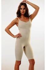 Formfit Ten Rengi Beden Küçülten Seamless Dikişsiz Paçalı Ağı Açık Tam Boy Vücut Korse
