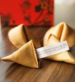 Fortune Cookie/Şans Kurabiyesi 10'lu Kutu (Hazır Dilekler/Fallar)