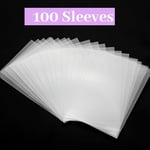 Fotoğraf Kartı Kolları, 100 Adet Polipropilen Fotoğraf Kartı Tutucu Şeffaf Kart Kılıfları Şeffaf Koruyucu Ticaret Kartları (56x87mm) (Şeffaf)