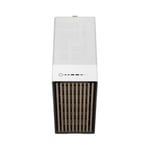 Fractal Design North Chalk White TG Clear | İki adet 140 mm fan önceden yüklenmiş, USB-C, 355 mm'ye kadar grafik kartı, mükemmel hava akışı