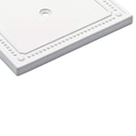 Franklin Brass Classic Beaded Çift Yönlü/Switch Plaka/Kılıf, Tek, Beyaz, W35059V-PW-C
