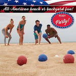 Franklin Sports Bocce Top Seti - 8 Tüm Hava Koşulları 90 mm Bocce Topları, 1 Pallino ve Taşıma Çantası - Plaj, Arka Bahçe Çim veya Dış Mekan Parti Oyunu  - Seçenekler: Amerikan, Başlangıç, Profesyonel
