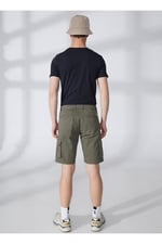 Fred Mello Normal Bel Slim Fit Bermuda Şort, 30, 5003031678, Haki, Erkek