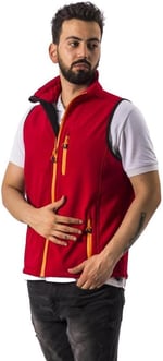 Free Camp Vest Erkek Softshell Yelek KIRMIZI 3XL
