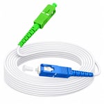 Free Pop, Ultra, Revolution Freebox için Fiber Optik Kablo, SC/UPC - SC/APC bağlantısı, Jartiyer Uzatma Kablosu (10 metre)
