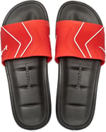 Free Slide Erkek Terlik Siyah- Kırmızı 39/46