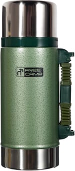 Freecamp Marvel Termos, 700 ml, Unisex, Çelik, BPA İçermez, 12 Saat Sıcak, 24 Saat Soğuk Tutma, Yeşil