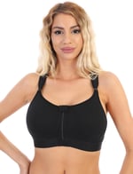 Freshness 4921 Balensiz Desteksiz Önden Fermuarlı Sütyen SİYAH 75C