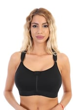 Freshness 4921 Balensiz Desteksiz Önden Fermuarlı Sütyen SİYAH 95D