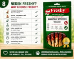 Freshy Rabbit Ear Whit Duck Ördek Eti Kaplı Tavşan Kulağı 100 Gr 8'li