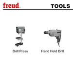 Freud PB-007 hassas makas, 2,5 cm x 1,9 cm şaft, tırtıklı kenar, Forstner matkap ucu, çok renkli