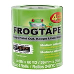 FrogTape Çok Yüzeyli Boyacı Bandı, PAINTBLOCK Teknoloji, 3.6 cm x 54.9 m, Yeşil, 4 Rulo (240660)