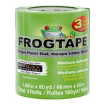 FROGTAPE PAINTBLOCK'lu Çok Yüzeyli Ressam Bandı, 12.2 cm x 55 m, Yeşil, 3 Rulo, 240661