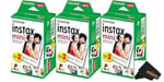 Fujifilm 16437396 Instax Mini Twin Pack Resim Formatı, Anında Gün Işığı Filmi, 3'lü Paket (60 Çekim)