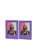 Fujifilm Instax Mini Film Uyumlu 2'Li Mıknatıslı Fotoğraf Çerçeve Seti, Mor