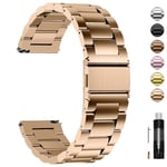 Fullmosa Paslanmaz çelik saat kayışı, 16 mm, 18 mm, 19 mm, 20 mm, 22 mm, 24 mm, metal saat kayışı, hızlı kilitli, kadın ve erkek için uygundur - Bedenler: 18 mm, 18mm, 20 mm, 20mm, 22 mm