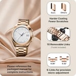 Fullmosa Paslanmaz çelik saat kayışı, 16 mm, 18 mm, 19 mm, 20 mm, 22 mm, 24 mm, metal saat kayışı, hızlı kilitli, kadın ve erkek için uygundur - Bedenler: 18 mm, 18mm, 20 mm, 20mm, 22 mm