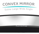 Funbliss Baby Car Mirror Most Stable Backseat Mirror with Premium mat Finish Super Clear PMMA malzeme Mirror-Safe, Secure and Shatterproof,Black araba koltuğu aynası, bebekler için.