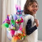 FURBY DJ Furblets Can-Dee-Swirl Mini Elektronik Peluş Oyuncak, Komik Gerilebilir Ses Efektleri ve Müzik, Mobilya, Pembe, Mavi ve Mor Konuşuyor