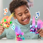 FURBY DJ Furblets Pepp-Oh-Roni Mini Elektronik Peluş Oyuncak, Komik Gerilebilir Ses Efektleri ve Müzik, Furbish, Pizza Renkleri Konuşuyor