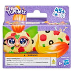 FURBY DJ Furblets Pepp-Oh-Roni Mini Elektronik Peluş Oyuncak, Komik Gerilebilir Ses Efektleri ve Müzik, Furbish, Pizza Renkleri Konuşuyor
